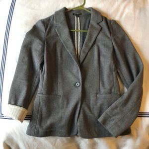 Express Heathered Grey Blazer